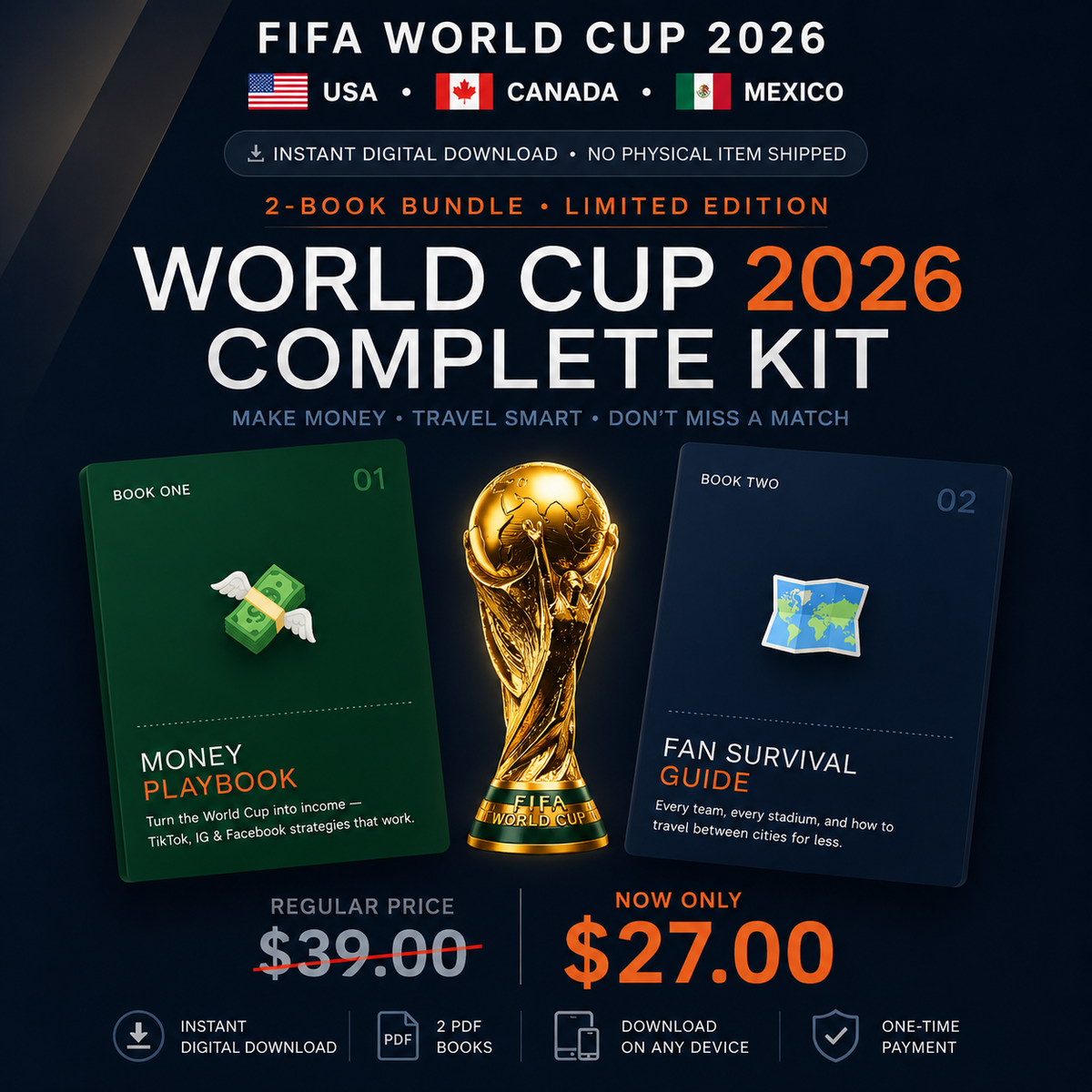 World Cup 2026 Ultimate Fan Survival Guide & Money-Making Bundle (Instant Digital Download)