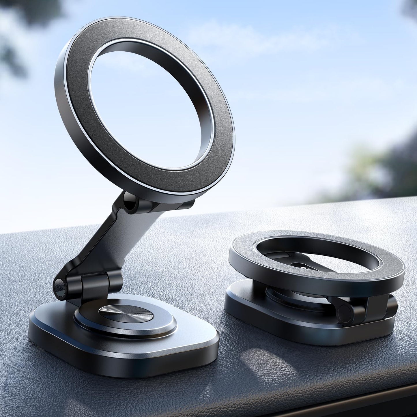 JOYROOM for MagSafe Car Mount, [360° Rotation & Strong Magnet] Magnetic Phone Holder for Car, All-Metal Ultra Magnetic Car Phone Holder, Fits iPhone 16/16 Pro/16 Pro Max 15 14 13 & MagSafe Case