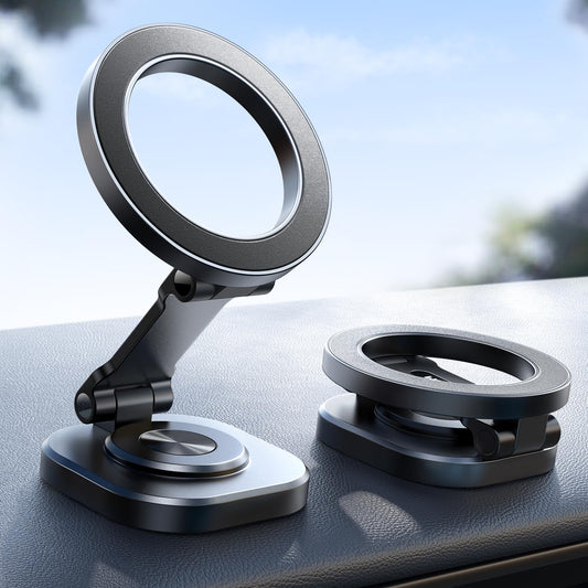 JOYROOM for MagSafe Car Mount, [360° Rotation & Strong Magnet] Magnetic Phone Holder for Car, All-Metal Ultra Magnetic Car Phone Holder, Fits iPhone 16/16 Pro/16 Pro Max 15 14 13 & MagSafe Case