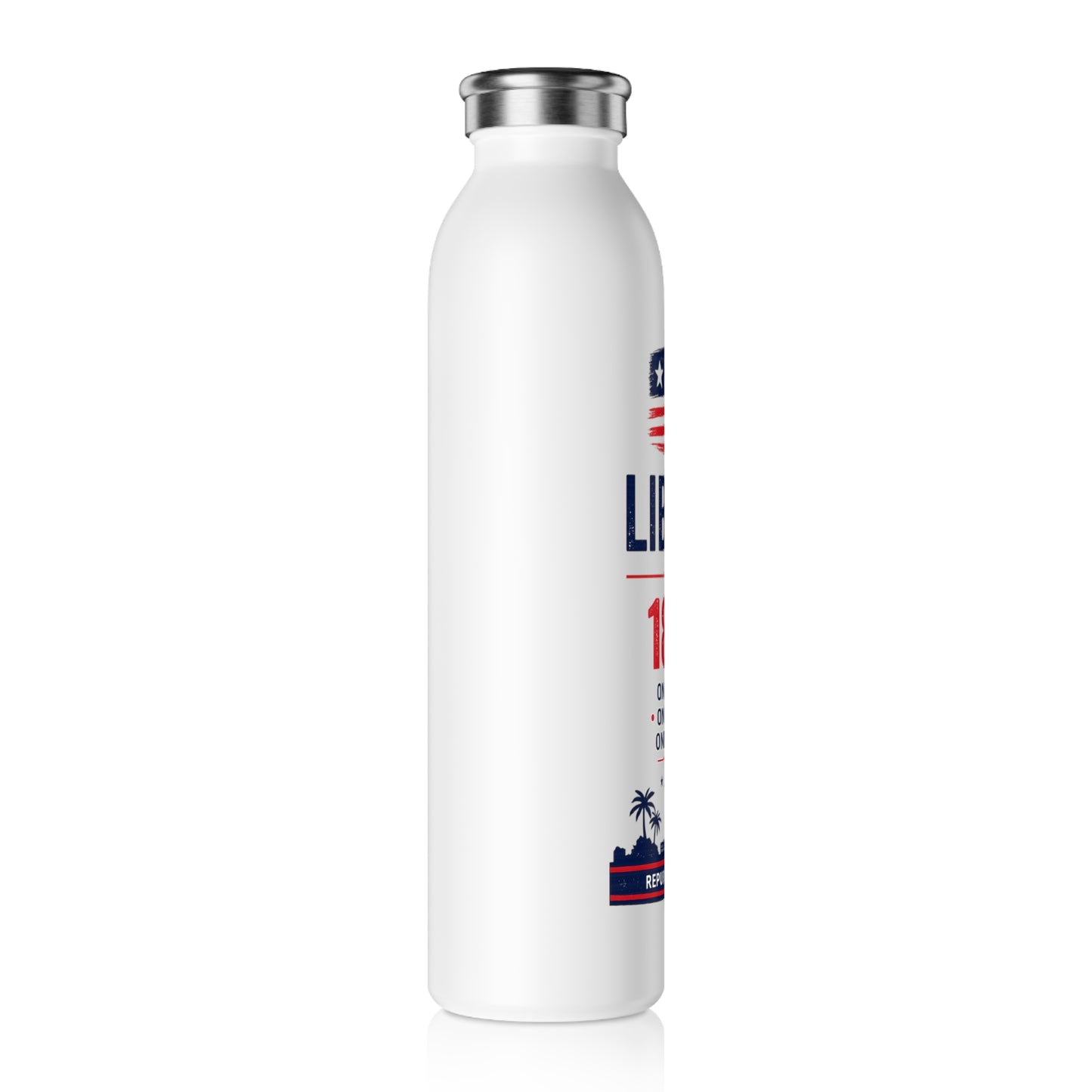 Liberia 1847 Slim Water Bottle – Republic of Liberia Independence Day Stainless Bottle