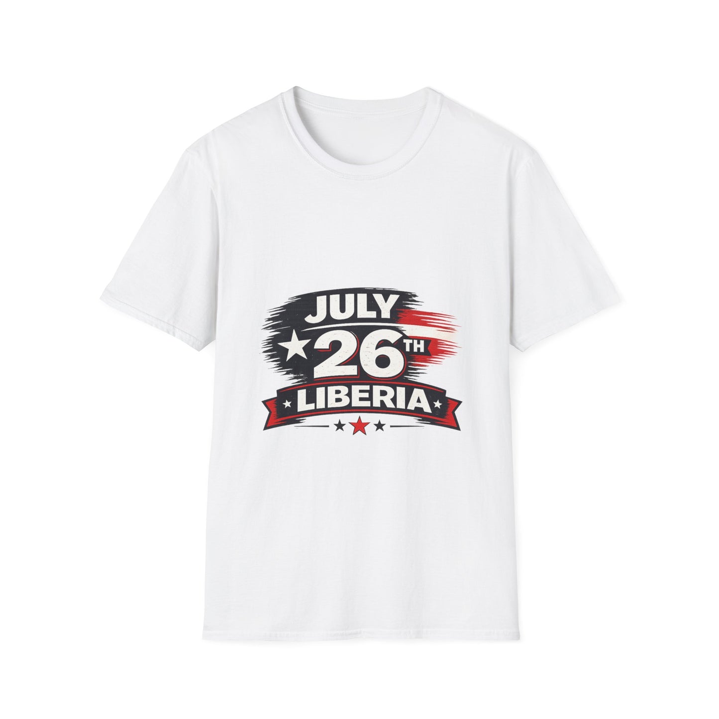 July 26th Liberia T‑Shirt — Independence Day Patriotic Tee