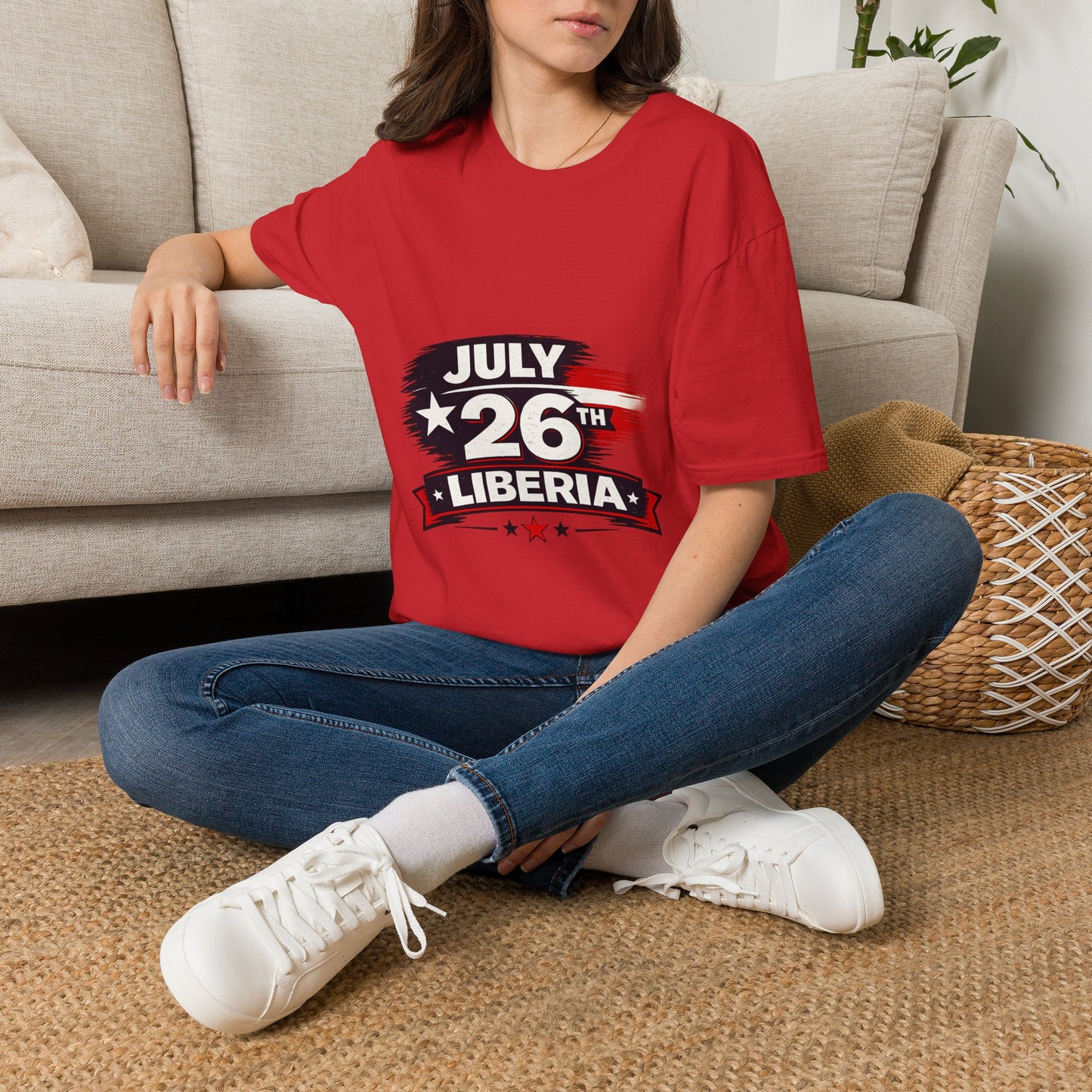 July 26th Liberia T‑Shirt — Independence Day Patriotic Tee