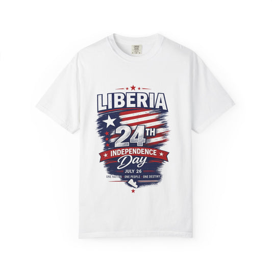 Liberia 24th Independence Day T-Shirt — July 26 Patriotic Tee
