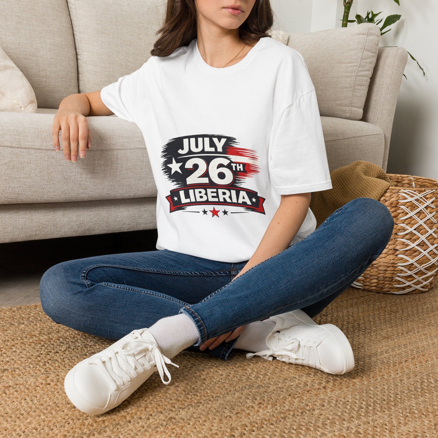 July 26th Liberia T‑Shirt — Independence Day Patriotic Tee