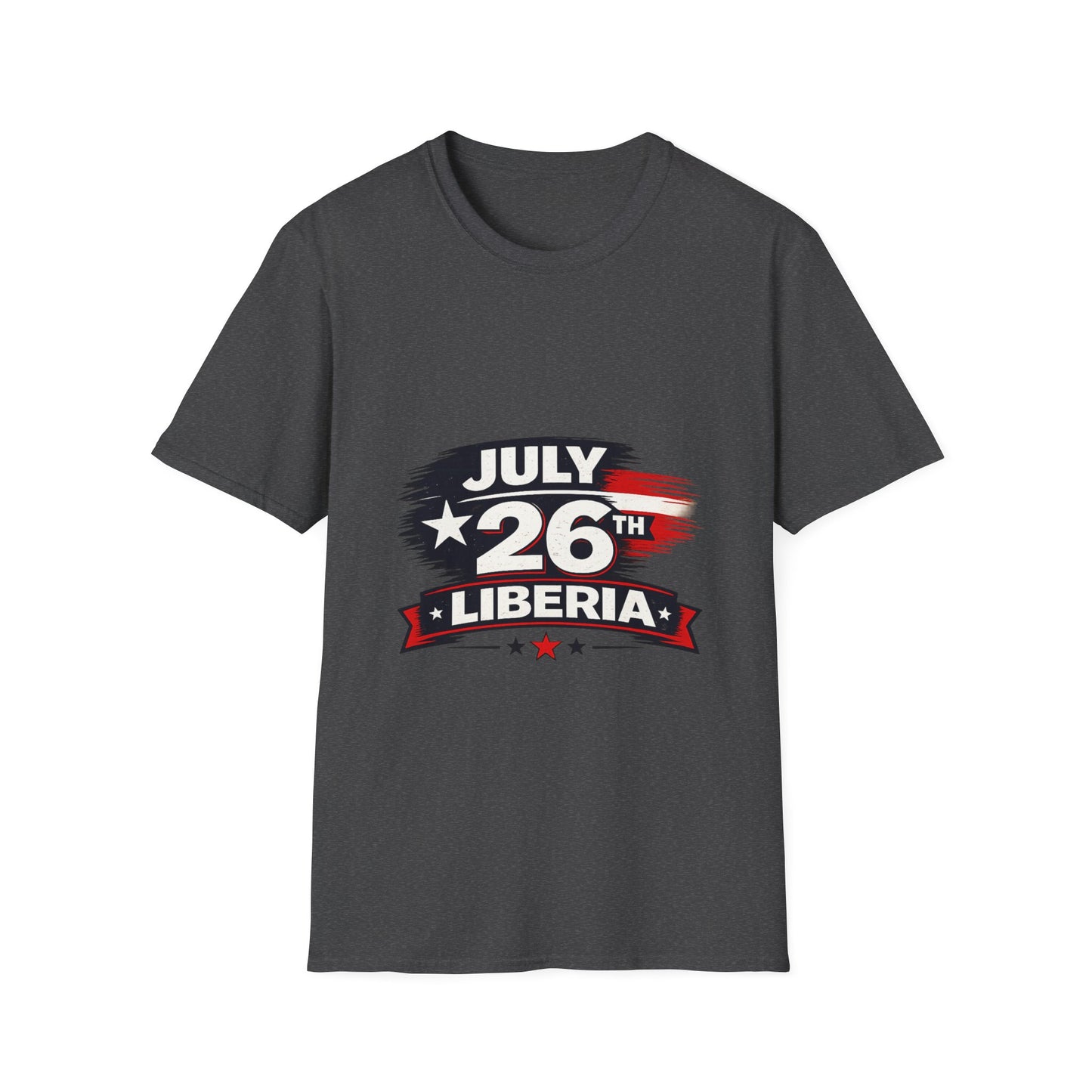 July 26th Liberia T‑Shirt — Independence Day Patriotic Tee