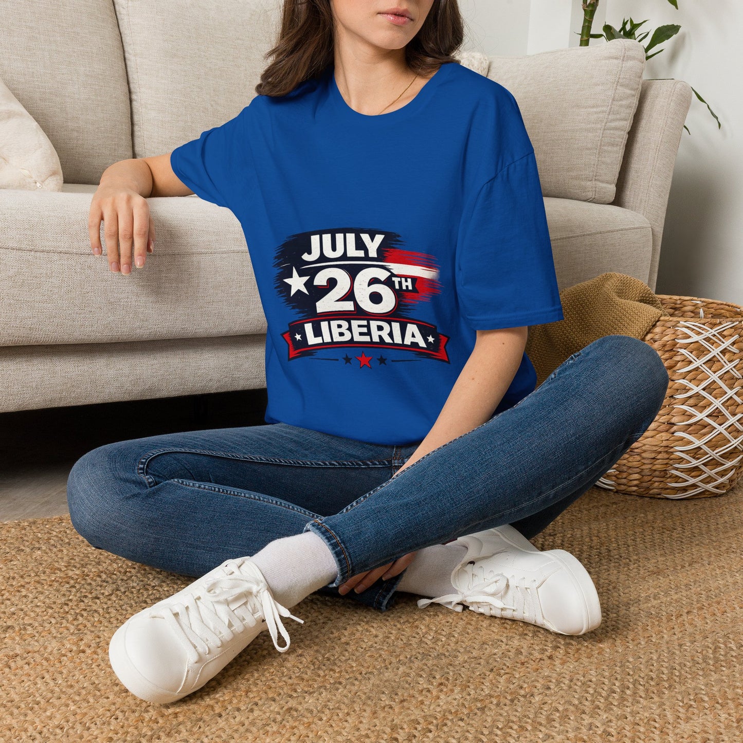 July 26th Liberia T‑Shirt — Independence Day Patriotic Tee